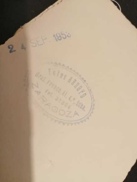 Reverso de la fotografía